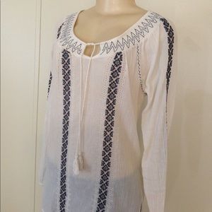 Nine West Vintage American Jeans Women's Boho Top